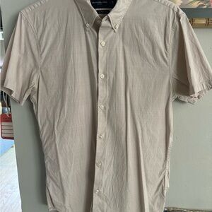 Abercrombie & Fitch Light Tan Casual linen Shirt